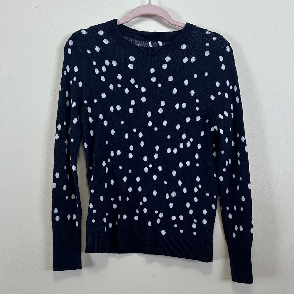 Target Navy and White Knit Sweater